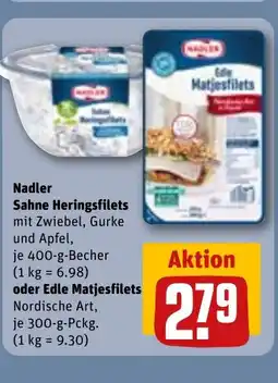 REWE DE Nadler Sahne Heringsfilets tilbud