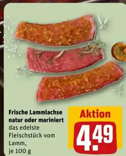 Frische Lammlachse natur oder mariniert