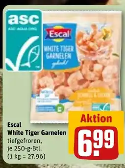 REWE DE Escal White Tiger Garnelen tiefgefroren, tilbud