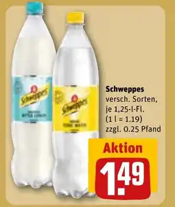 REWE DE Schweppes versch. Sorten, tilbud