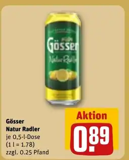 REWE DE Gösser Natur Radler tilbud