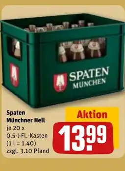 REWE DE Spaten Münchner Hell tilbud