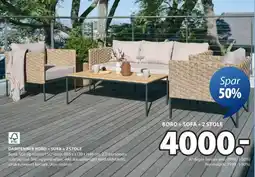 JYSK DAMFENNER BORD + SOFA +2 STOLE tilbud