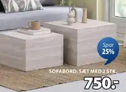 JYSK SOFABORD. SÆT MED 2 STK. tilbud