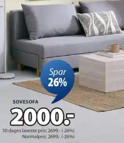 JYSK SOVESOFA tilbud