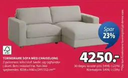 JYSK TORNEMARK SOFA MED CHAISELONG tilbud