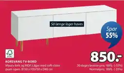JYSK KORSVANG TV-BORD tilbud