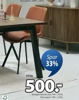 JYSK STOL tilbud