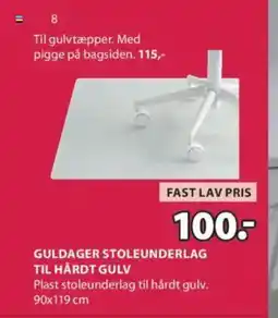 JYSK GULDAGER STOLEUNDERLAG TIL HÅRDT GULV tilbud
