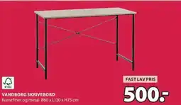 JYSK VANDBORG SKRIVEBORD tilbud