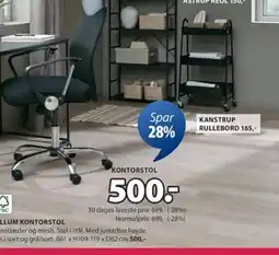 JYSK KONTORSTOL tilbud