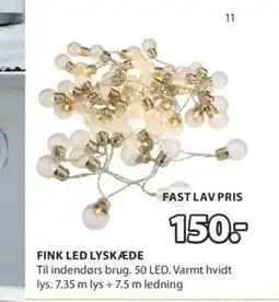 JYSK FINK LED LYSKÆDE tilbud