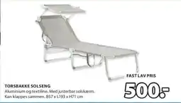 JYSK TORSBAKKE SOLSENG tilbud