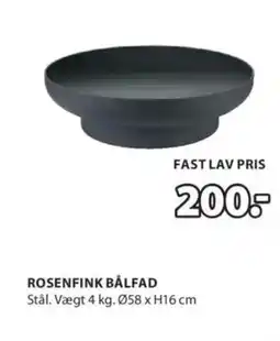 JYSK ROSENFINK BÅLFAD tilbud