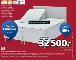 JYSK DUNLOPILLO OSA E300 ELEVATIONSSENG tilbud