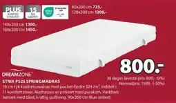 JYSK STRIA PS25 SPRINGMADRAS tilbud