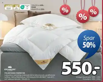 JYSK FOLGEFONNA FIBERDYNE tilbud