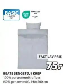 JYSK BEATE SENGETØJ I KREP tilbud
