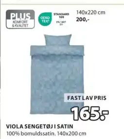 JYSK VIOLA SENGETØJI SATIN tilbud