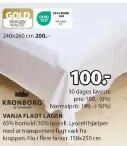 JYSK KRONBORG VANJA FLADT LAGEN tilbud