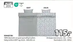 JYSK SENGETØJ tilbud