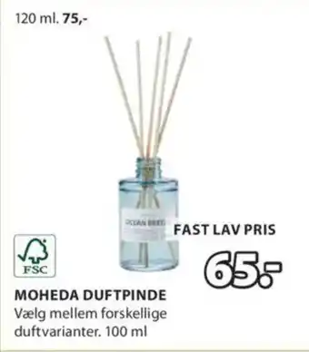 JYSK MOHEDA DUFTPINDE tilbud