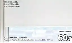 JYSK MALGOMAJ RULLEGARDIN tilbud