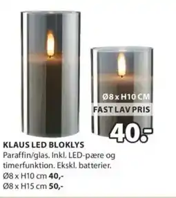JYSK KLAUS LED BLOKLYS tilbud