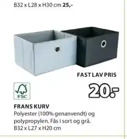 JYSK FRANS KURV tilbud
