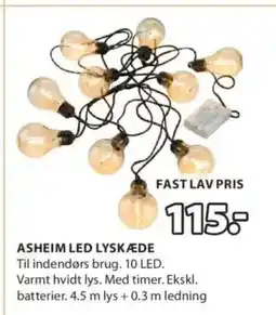 JYSK ASHEIM LED LYSKÆDE tilbud
