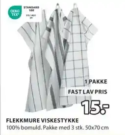 JYSK FLEKKMURE VISKESTYKKE tilbud