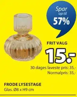 JYSK FRODE LYSESTAGE tilbud