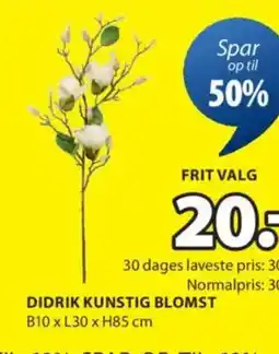 JYSK DIDRIK KUNSTIG BLOMST tilbud