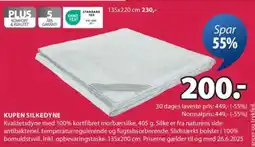 JYSK KUPEN SILKEDYNE tilbud