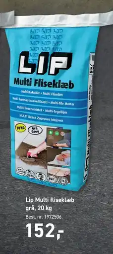 Johannes Fog Lip Multi fliseklæb grå, 20 kg tilbud