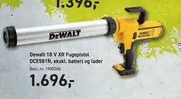 Johannes Fog Dewalt 18 V XR Fugepistol DCE581N, ekskl. batteri og lader tilbud