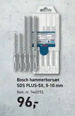 Johannes Fog Bosch hammerborsæt SDS PLUS-5X, 5-10 mm tilbud