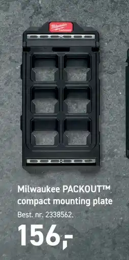 Johannes Fog Milwaukee PACKOUT compact mounting plate tilbud