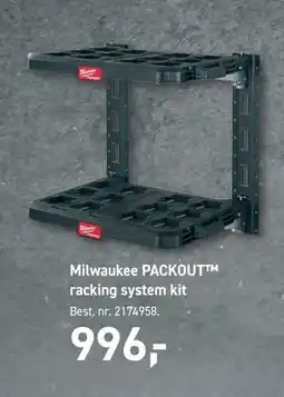 Johannes Fog Milwaukee PACKOUT racking system kit tilbud