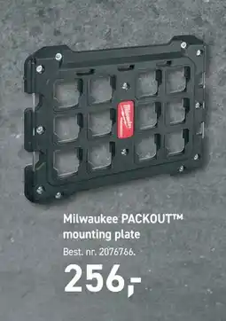 Johannes Fog Milwaukee PACKOUT mounting plate tilbud