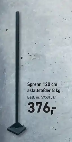 Johannes Fog Sprehn 120 cm asfaltstøder 8 kg tilbud