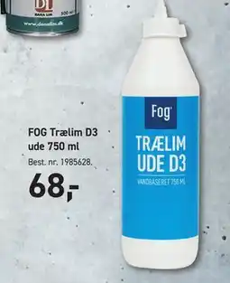 Johannes Fog FOG Trælim D3 ude 750 ml tilbud