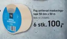 Johannes Fog Fog universal maskeringstape 50 mm x 50 m tilbud
