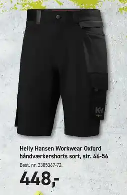 Johannes Fog Helly Hansen Workwear Oxford håndværkershorts sort, str. 46-56 tilbud