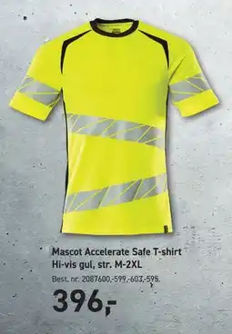 Johannes Fog Mascot Accelerate Safe T-shirt Hi-vis gul, str. M-2XL tilbud