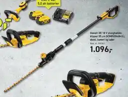 Johannes Fog Dewalt XR 18 V stanghækkeklipper 55 cm DCMPH566N-XJ, ekskl. batteri og lader tilbud