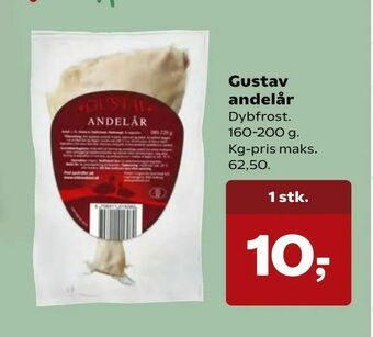 Kvickly Gustav andelår tilbud