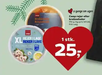 Coop rejer eller krebsehaler