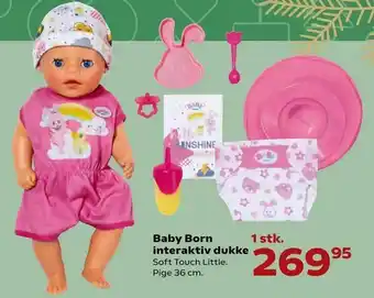 Kvickly Baby Born 1 stk. interaktiv dukke tilbud