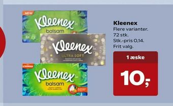 Kvickly Kleenex tilbud